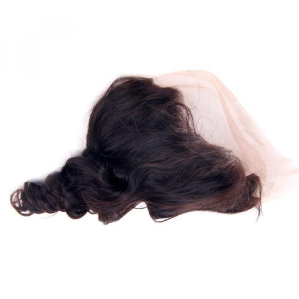 7A Free Part 13x4 Virgin Hair Peruvian Loose Wave Frontal Closure Ear to Ear #5 image