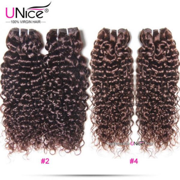 Peruvian Curly Human Hair 3 Bundles 2#4#33#99J# UNice 8A Virgin Hair Extensions #2 image