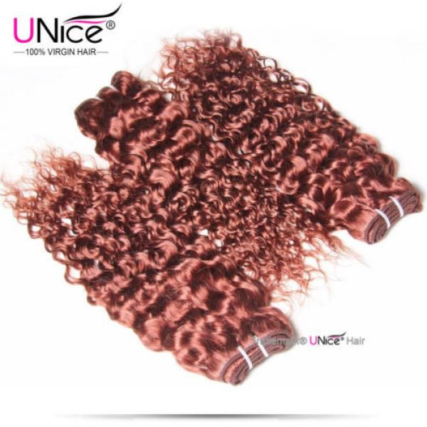 Peruvian Curly Human Hair 3 Bundles 2#4#33#99J# UNice 8A Virgin Hair Extensions #5 image