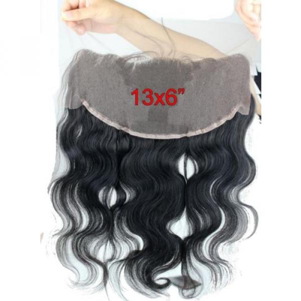 Dreambeauty 7A Peruvian Virgin Hair Body Wave Lace Frontal Closure 13&#034;*6&#034; Ble... #1 image