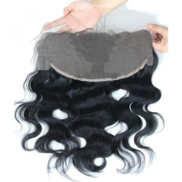 Dreambeauty 7A Peruvian Virgin Hair Body Wave Lace Frontal Closure 13&#034;*6&#034; Ble... #3 image