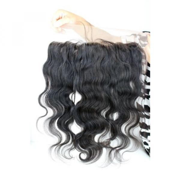 Dreambeauty 7A Peruvian Virgin Hair Body Wave Lace Frontal Closure 13&#034;*6&#034; Ble... #4 image
