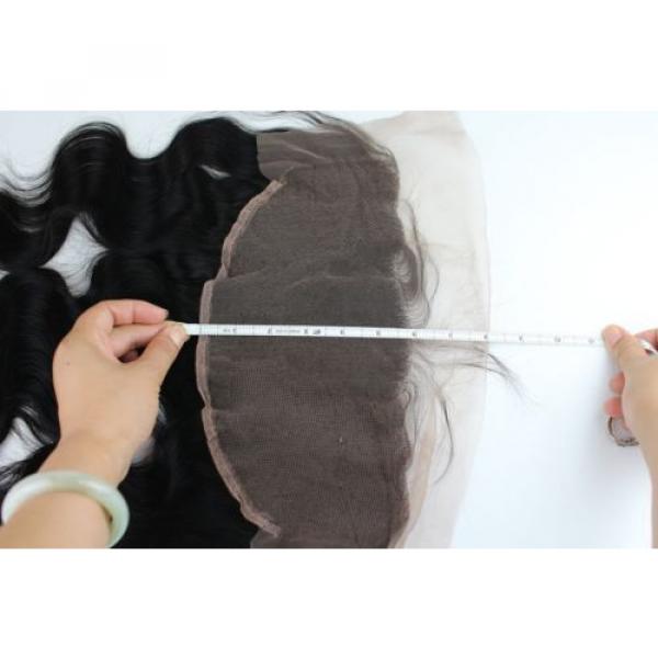 Dreambeauty 7A Peruvian Virgin Hair Body Wave Lace Frontal Closure 13&#034;*6&#034; Ble... #5 image