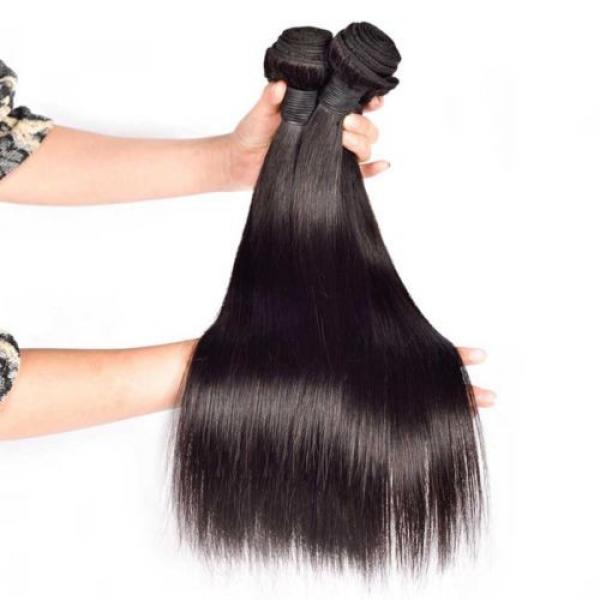 Angel Hair 3 Bundles Virgin Peruvian Straight Hair; Sew In Raw Unprocessed Weft #3 image