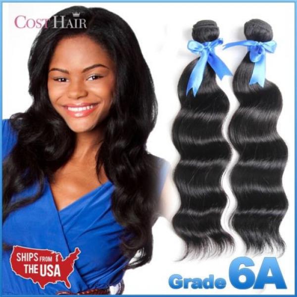 [Grade 6A] 2PC Bundle - 100% Peruvian Virgin Human Hair Super Body Weaving #1 image