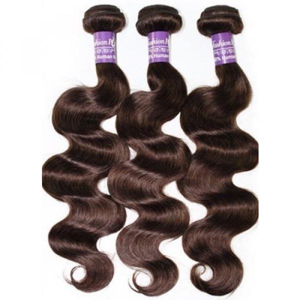 Luxury Body Wave Dark Brown #2 Peruvian Virgin Human Hair Extensions #2 image