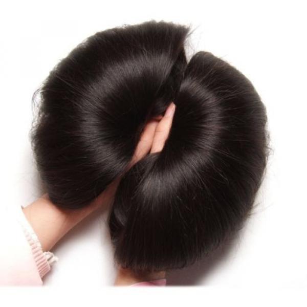 ALI JULIA Wholesale 7A Peruvian Straight Virgin Hair Weave 3 Bundles 100% Unproc #4 image