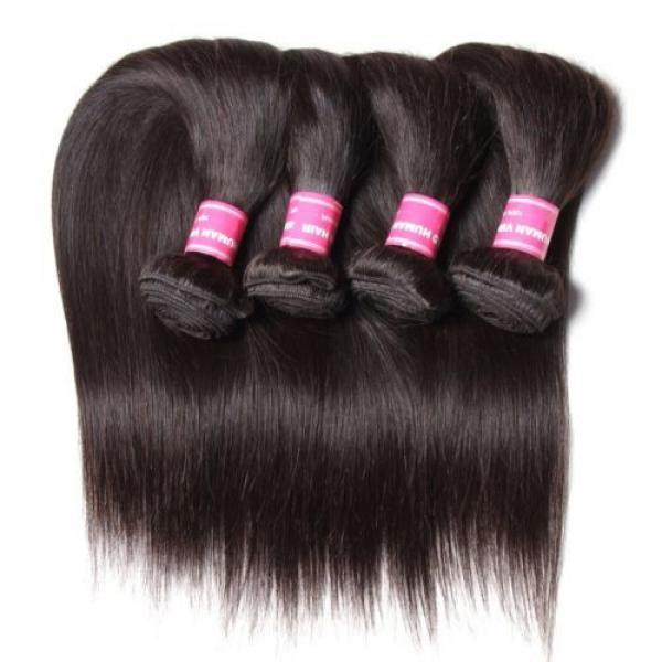 ALI JULIA Wholesale 7A Peruvian Straight Virgin Hair Weave 3 Bundles 100% Unproc #5 image