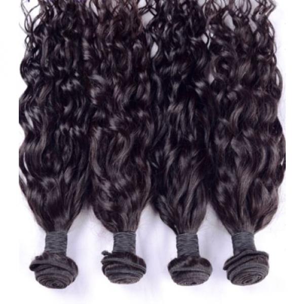 Luxury Natural Water Wave Peruvian Wavy Virgin Human Hair Extensions 7A Weave #2 image