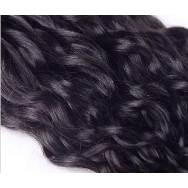 Luxury Natural Water Wave Peruvian Wavy Virgin Human Hair Extensions 7A Weave #3 image