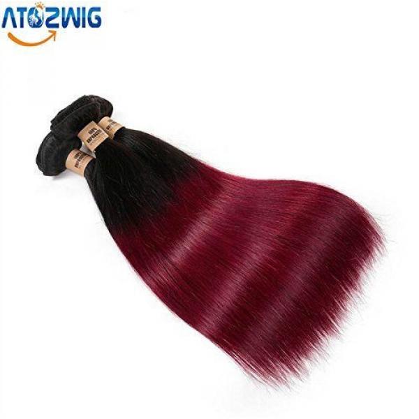 ATOZWIG 6A Omber Peruvian Virgin Hair Straight 1B/99J 3 bundles 12-28inch 100% H #2 image