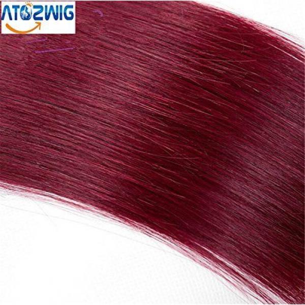 ATOZWIG 6A Omber Peruvian Virgin Hair Straight 1B/99J 3 bundles 12-28inch 100% H #4 image