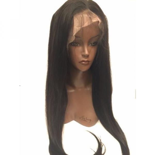 24 inch Peruvian Glueless Virgin Hair Straight Wig #2 image