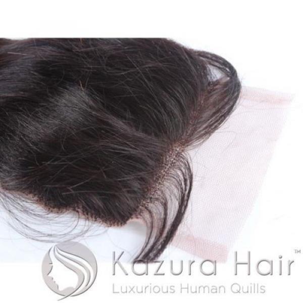 Kazura Hair 12&#034; Peruvian Body Wave Lace Top Virgin Remy Closure - QUICK SHIP #3 image