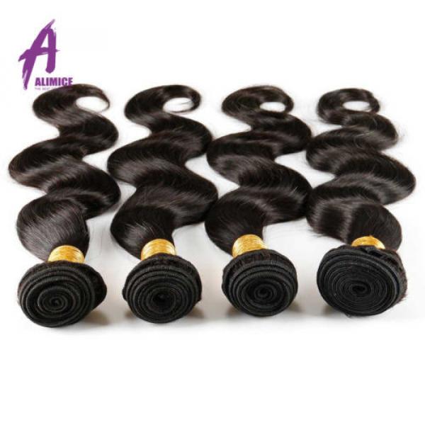 400g THICK 4Bundle 100% Virgin Body Wave Weft Weave Remy Hair Peruvian US STOCK #5 image