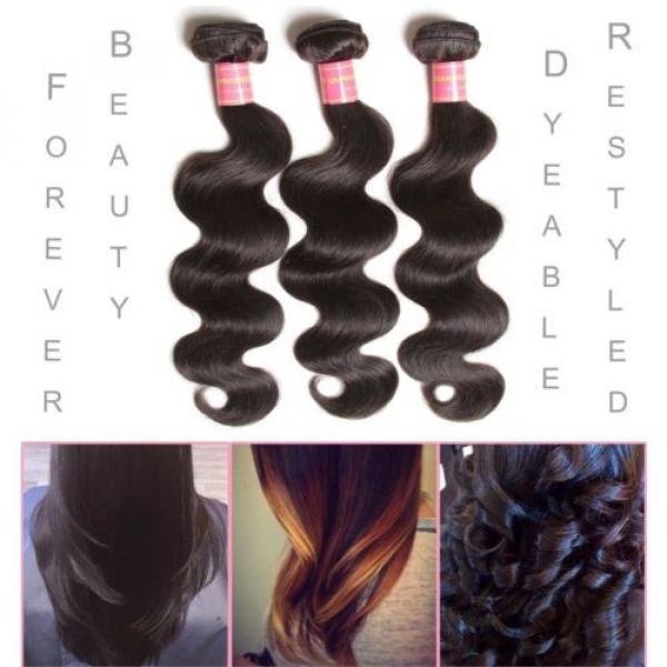 Beauty Forever Hair Peruvian Virgin Hair Body Wave Weft 3bundles /Pack 100% Hair #2 image