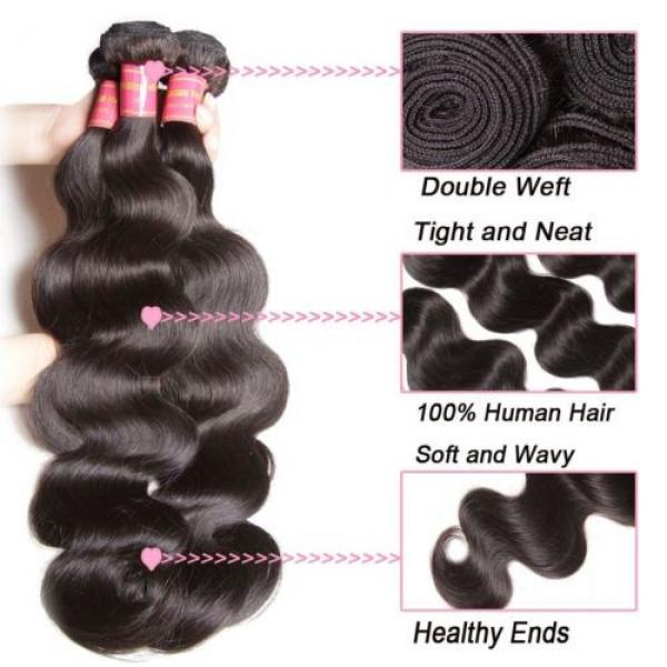 Beauty Forever Hair Peruvian Virgin Hair Body Wave Weft 3bundles /Pack 100% Hair #3 image