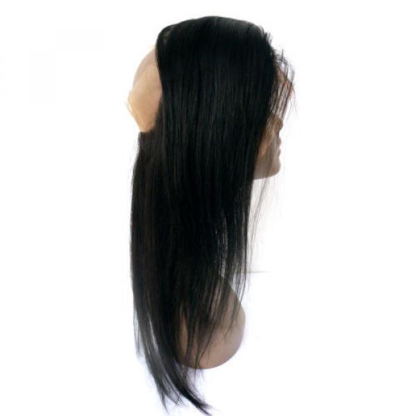 360 Lace Frontal Closure With 3 Bundles Peruvian Virgin Hair Straight 360 Band #3 image