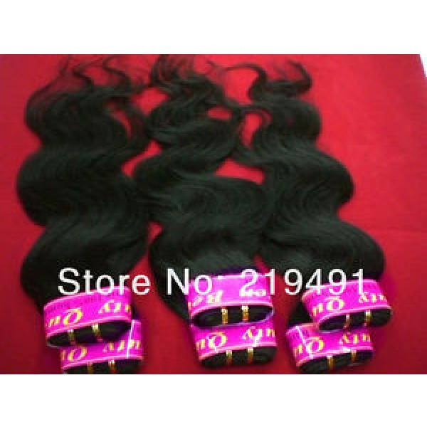 6pcs/peruvian virgin hair body wave, remy human hair extensions mix bund1549 #1 image