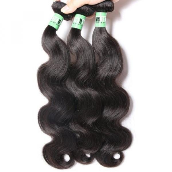 Msbeauty 7A Peruvian Hair 3 Bundles Body Wave Virgin Human Hair Weave 10 12 14 #1 image