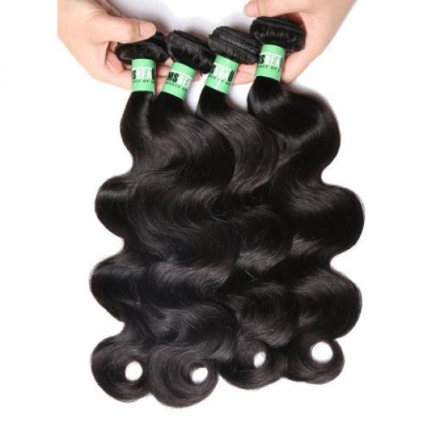Msbeauty 7A Peruvian Hair 3 Bundles Body Wave Virgin Human Hair Weave 10 12 14 #4 image