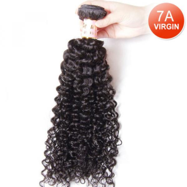 Peruvian 7A Curly Virgin Human Hair Weave Extensions Weft 1 Bundle/50g #1 image