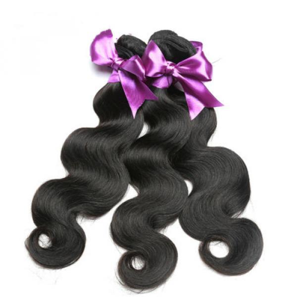 4Bundles 200g 100% Peruvian Brazilian Human Virgin Hair Body Wave Weave Weft #2 image