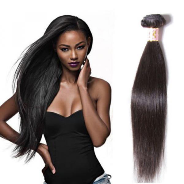 Unprocessed Peruvian Virgin Human Hair Silky Straight Hair Extensions 50g/Bundle #1 image