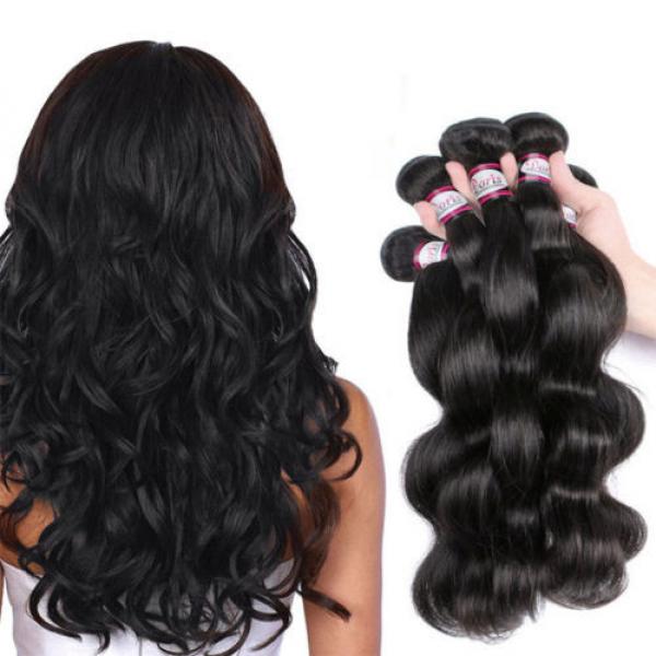 Peruvian Virgin Hair Body Wave 4 Bundles Cheap 7A Human Hair Weave Cheap 200g #1 image
