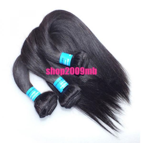 300G/3 Bundles Peruvian Human Hair Extension Virgin Straight  Hair #3 image