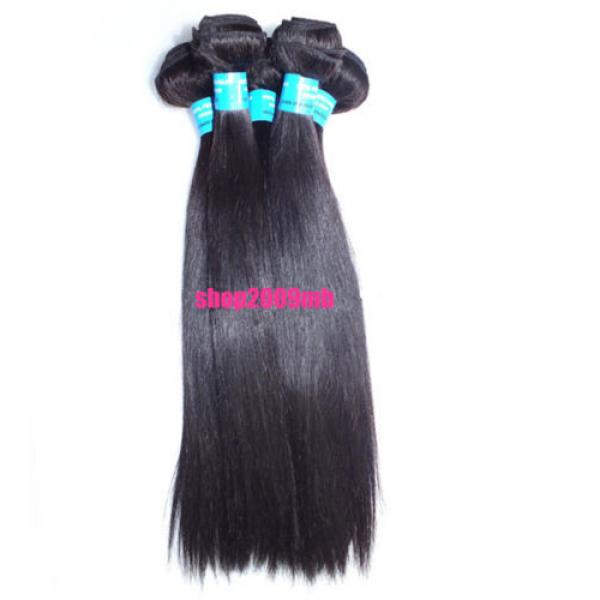 300G/3 Bundles Peruvian Human Hair Extension Virgin Straight  Hair #4 image