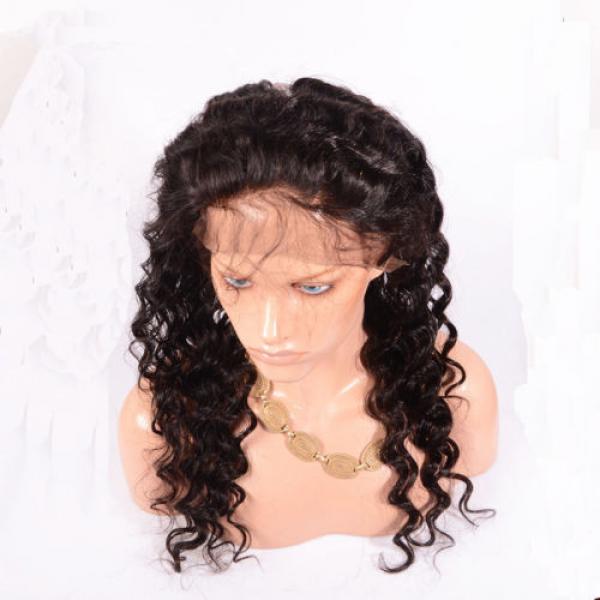 Peruvian Virgin Human Hair 360 Lace Frontal Closure Deep Wave Full Lace Closures #3 image