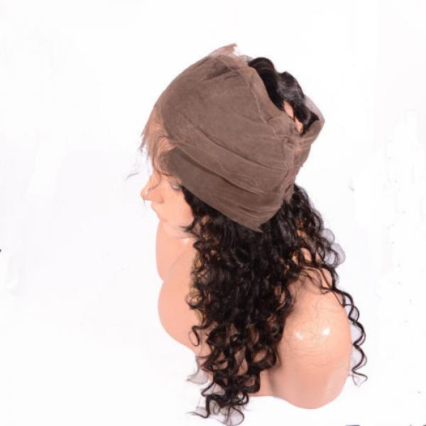 Peruvian Virgin Human Hair 360 Lace Frontal Closure Deep Wave Full Lace Closures #4 image