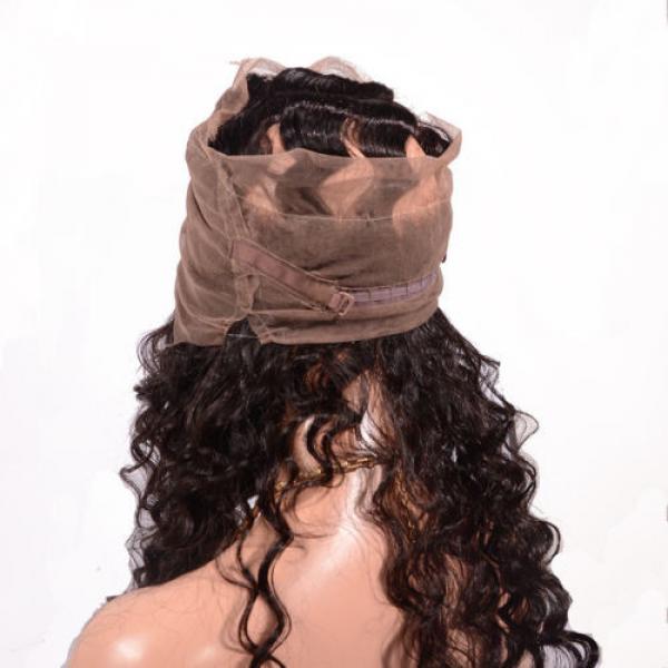 Peruvian Virgin Human Hair 360 Lace Frontal Closure Deep Wave Full Lace Closures #5 image
