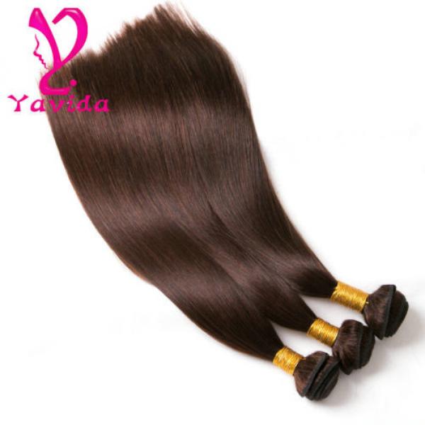 7A Peruvian Virgin Straight Human Hair Weave Weft 3 Bundles #4 total 300g #3 image