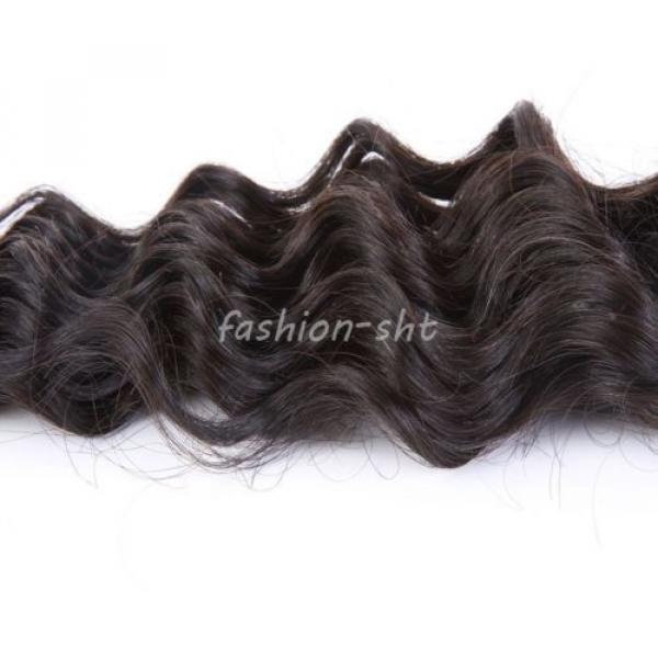 2 Bundle Peruvian Virgin Real Deep Wave Hair 100% Human Hair Extensions Weave #3 image