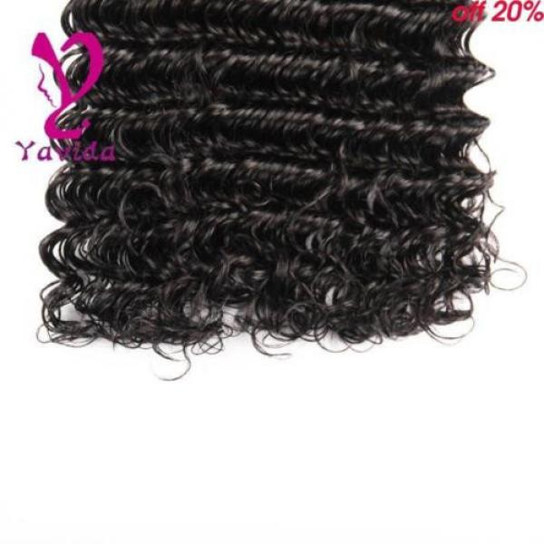 7A Virgin Peruvian Deep Wave Curly Wavy Human Hair Extensions 3 Bundles/300g #5 image