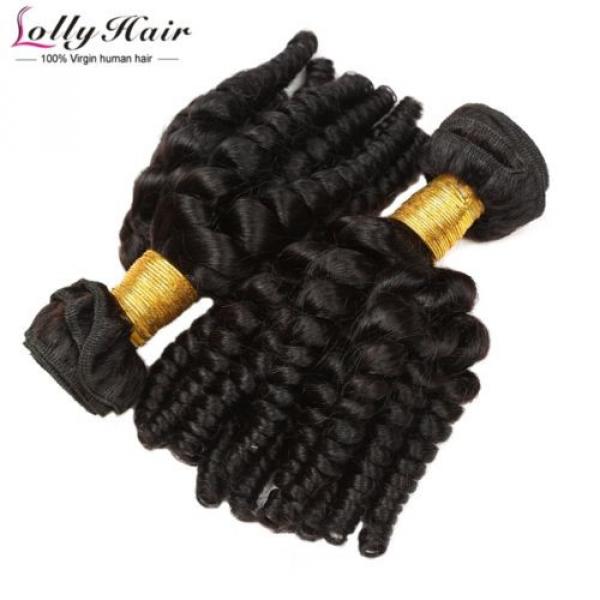 7A Peruvian Afro Curly Virgin Hair Weave 3 Bundles 300g Human Hair Extension #3 image