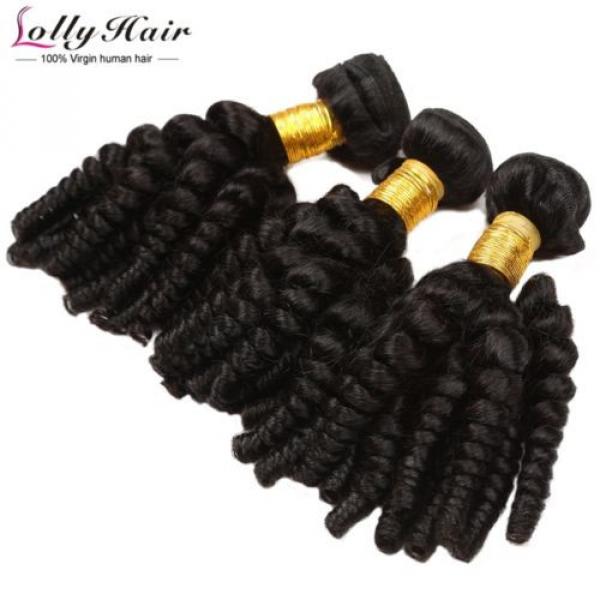 7A Peruvian Afro Curly Virgin Hair Weave 3 Bundles 300g Human Hair Extension #5 image