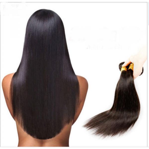 1 Bundles Remy Virgin Hair Brazilian Straight Human Hair Weave Extensions 50g #1 image