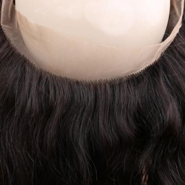 Peruvian Virgin Hair 360 Lace Frontal Closure Body Wave Full Lace Brand Closue #3 image