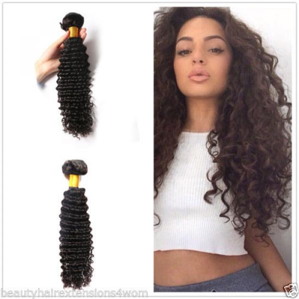 8A Peruvian Remy Hair Deep Wave Human Hair Weft Curly Virgin Hair Bundle 100G #1 image