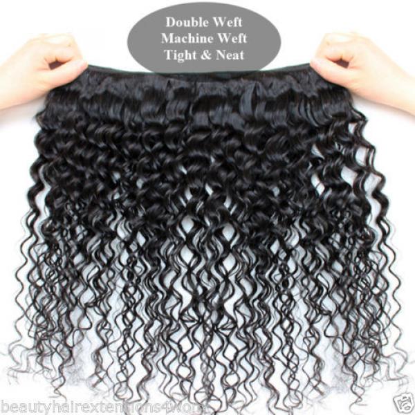 8A Peruvian Remy Hair Deep Wave Human Hair Weft Curly Virgin Hair Bundle 100G #3 image