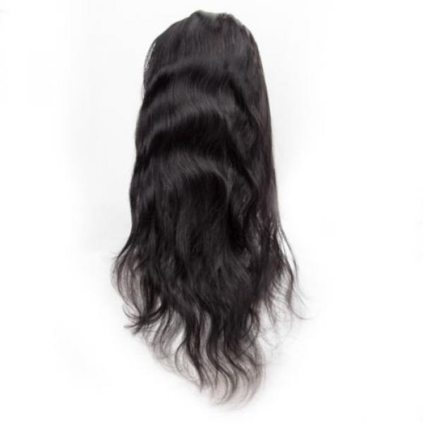 360 Lace Frontal Closure 100% Peruvian Virgin Human Hair Body Wave Natural Black #5 image