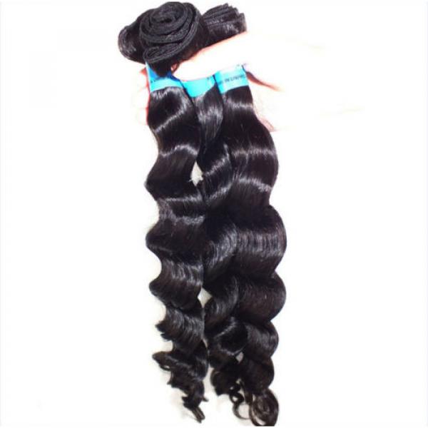 3pcs/300g 100% Unprocessed 6A Peruvian Virgin Hair Loose deep Wave Human Hair #2 image