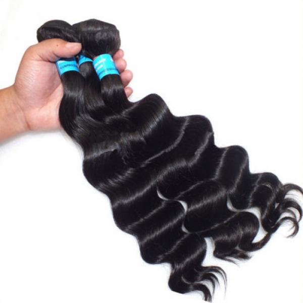 3pcs/300g 100% Unprocessed 6A Peruvian Virgin Hair Loose deep Wave Human Hair #4 image