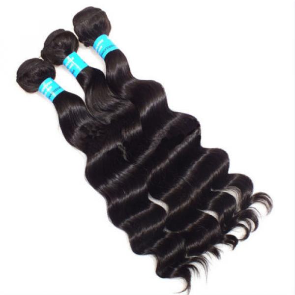 3pcs/300g 100% Unprocessed 6A Peruvian Virgin Hair Loose deep Wave Human Hair #5 image