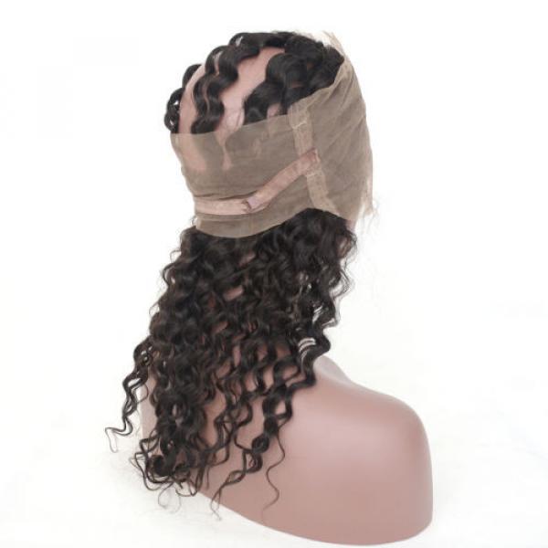 360 Full Lace Frontal Closure Peruvian Virgin Hair Deep Wave with Baby Hair #4 image