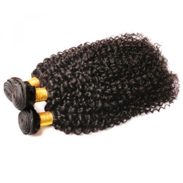 7A Peruvian Virgin Human Hair Wefts Kinky Curly Hair Extensions 300G 14&#034;+16&#034;+18&#034; #3 image