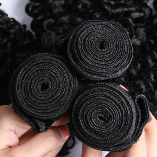 7A Peruvian Virgin Human Hair Wefts Kinky Curly Hair Extensions 300G 14&#034;+16&#034;+18&#034; #5 image